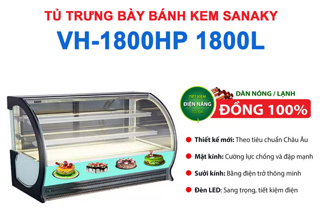 tủ đựng bánh Sanaky 1800L