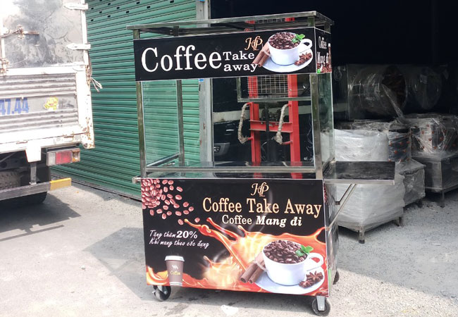 Xe inox bán cà phê kanawa