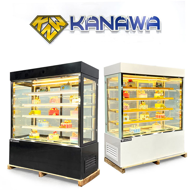 Tủ bánh kem 1m5 kính vuông 5 tầng TBK5T-1.5V