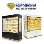 Tủ bánh kem 1m5 kính vuông 5 tầng