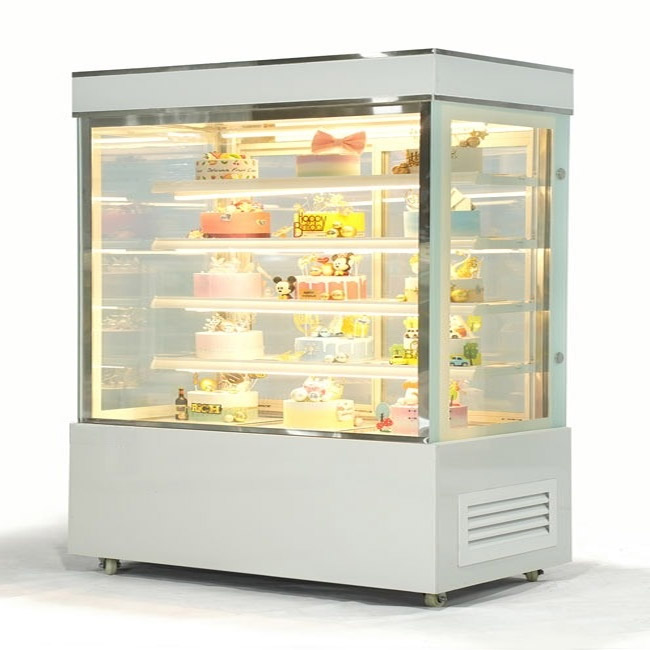 Tủ đựng bánh kem 1.8m(5 tầng) kính vuông