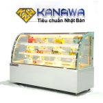 Tủ bánh kem 1m8 kính cong 3 tầng