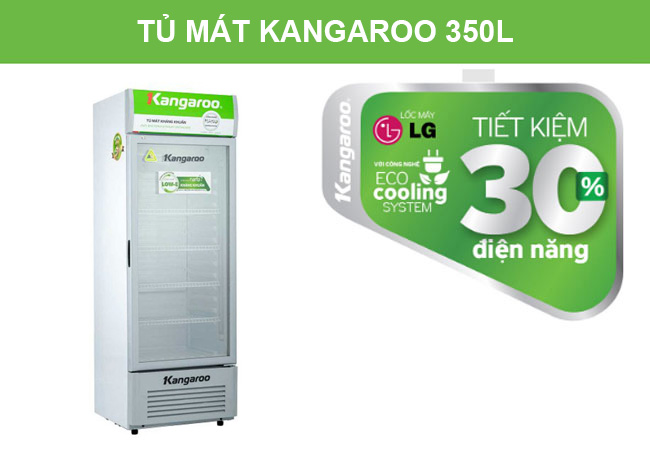 tủ mát siêu thị kangaroo 350L tiết kiệm điện