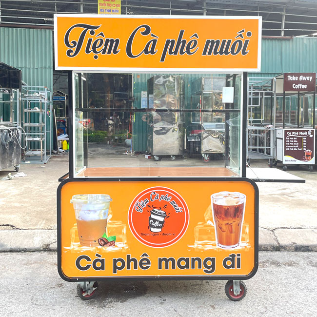xe cafe muối decal cam