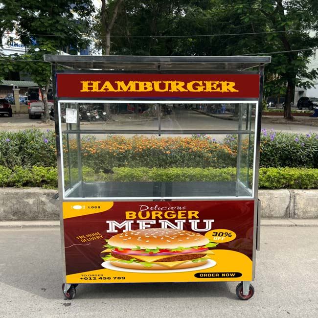 xe bánh mì hamburger kanawa