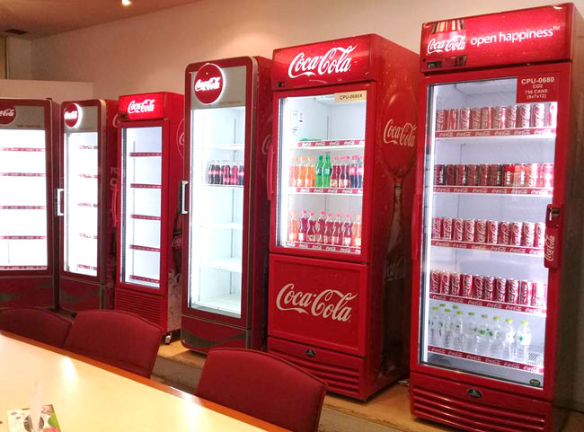 công suất tủ mát trưng bày coca cola