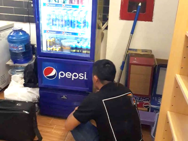 bảo dưỡng tủ mát pepsi 450l