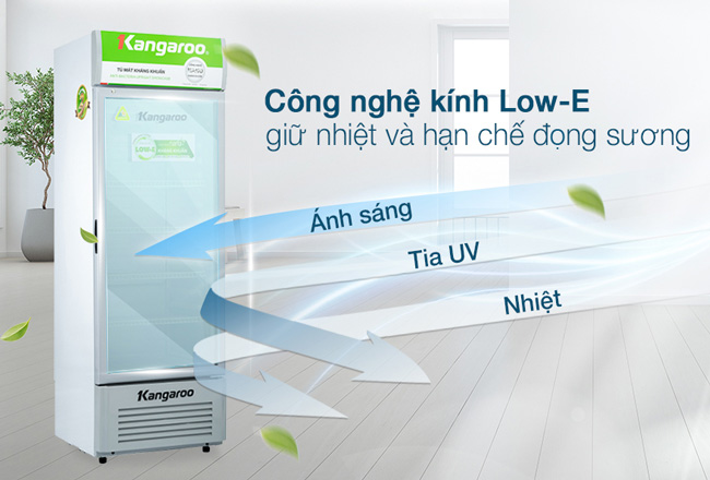 kính tủ mát bảo quản kangaroo 400 lít