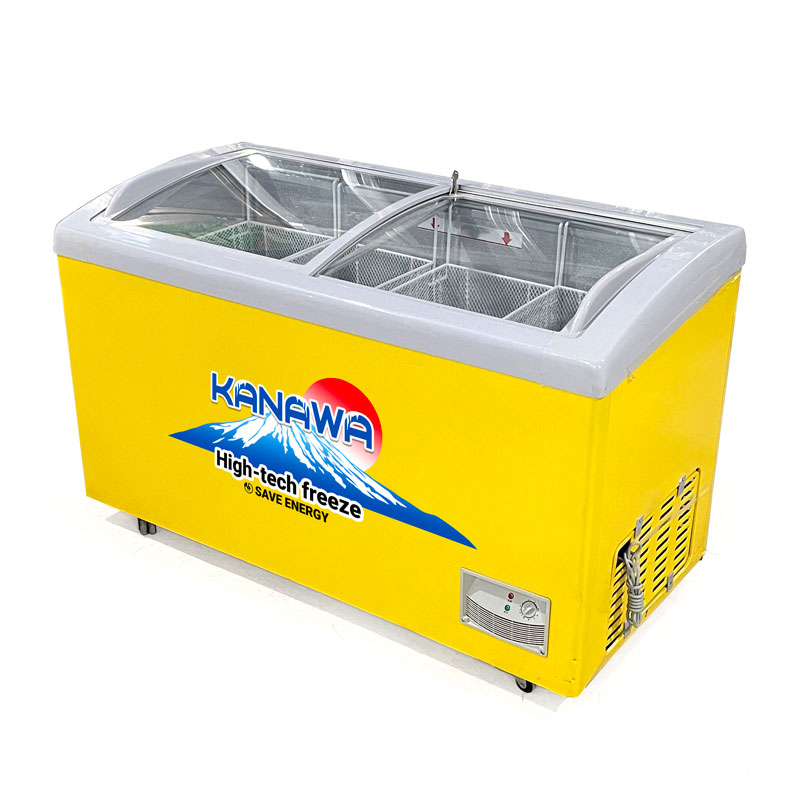 Tủ đông nằm 2 cánh kính 330L dài 1m3 KW-CN1300S