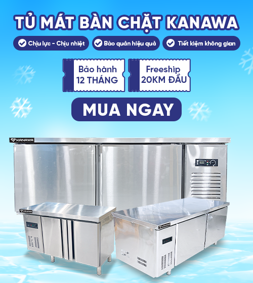 banner tủ mát bàn chặt kanawa mobile