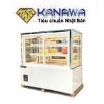 Tủ bánh kem 1m2 kính vuông 3 tầng cửa trước