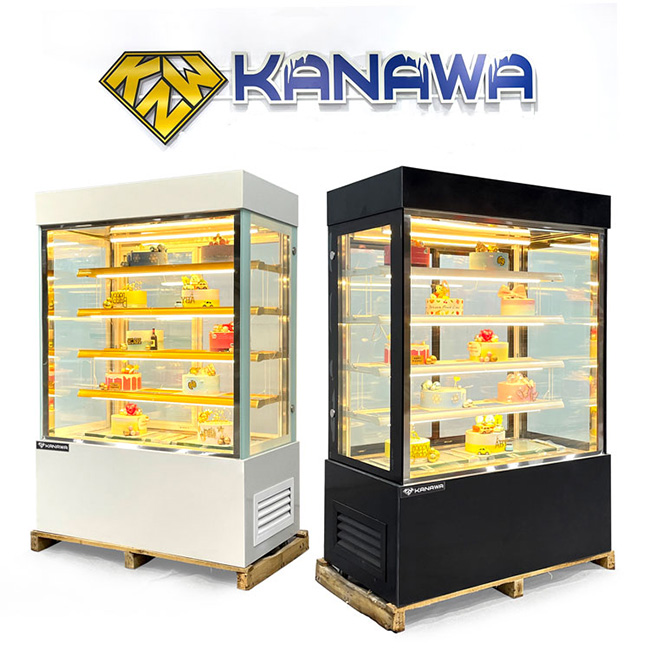 Tủ bánh kem 1m2 kính vuông 5 tầng TBK5T-1.2V