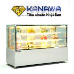 Tủ bánh kem 1m5 kính vuông 3 tầng