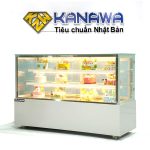 Tủ bánh kem 1m8 kính vuông 3 tầng