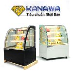 Tủ bánh kem 90cm kính cong 3 tầng