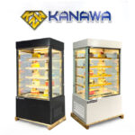 Tủ bánh kem 90cm kính vuông 5 tầng TBK5T-0.9V
