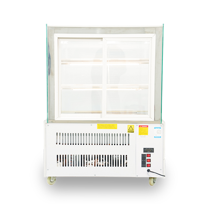 Tủ bánh kem 90cm kính cong 3 tầng Mới TBK3T-0.9C-NR