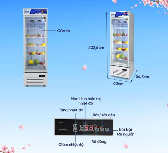 Tủ mát 1 cánh LC-338W 338L