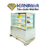 Tủ bánh kem 1m2 kính vuông 3 tầng bệ inox