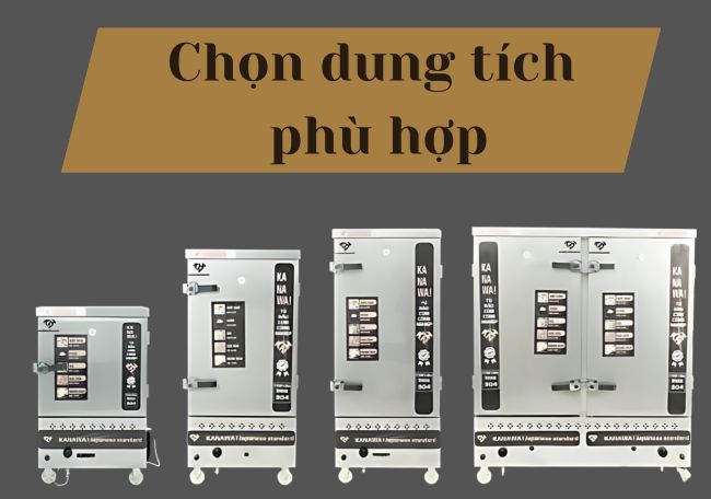 Chọn dung tích tủ phù hợp