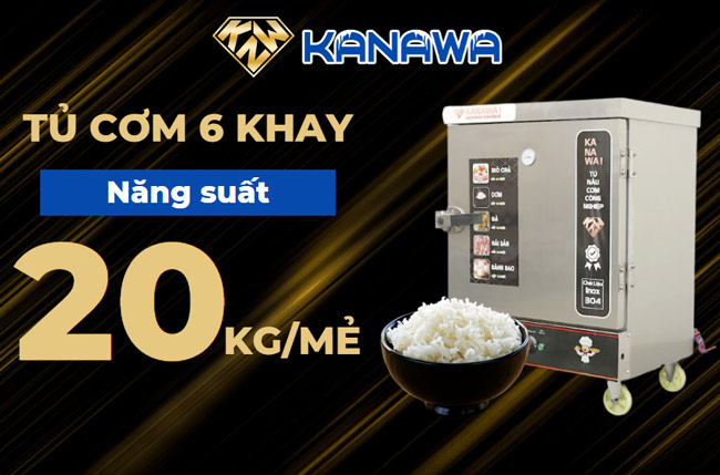 Tủ hấp cơm 6 khay