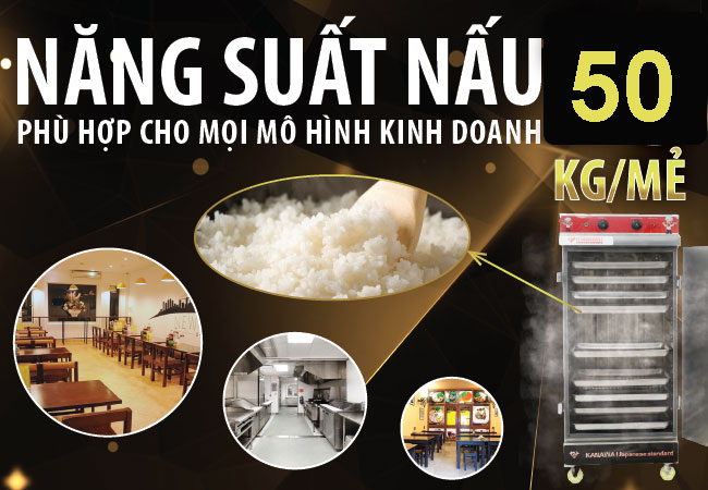 Năng suất nấu hấp cao