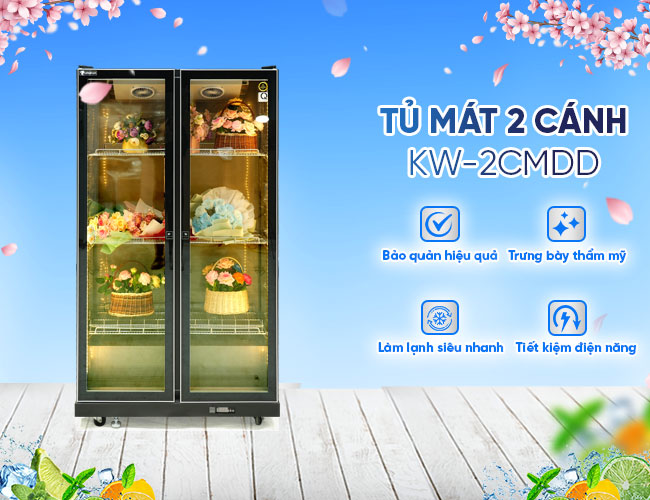 Tủ mát 2 cánh KW-2CMDD 1038L