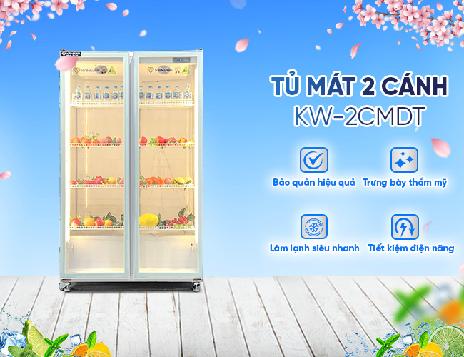 Tủ mát 2 cánh KW-2CMDT 1038L