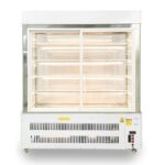 Tủ bánh kem 1m5 kính vuông 5 tầng mới TBK5T-1.5V-NR