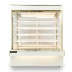 Tủ bánh kem 1m5 kính vuông 5 tầng mới TBK5T-1.5V-NR