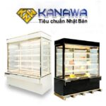Tủ bánh kem 1m5 kính vuông 5 tầng mới TBK5T-1.5V-NR