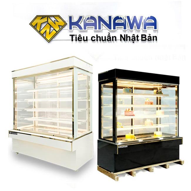 Tủ bánh kem 1m5 kính vuông 5 tầng mới TBK5T-1.5V-NR