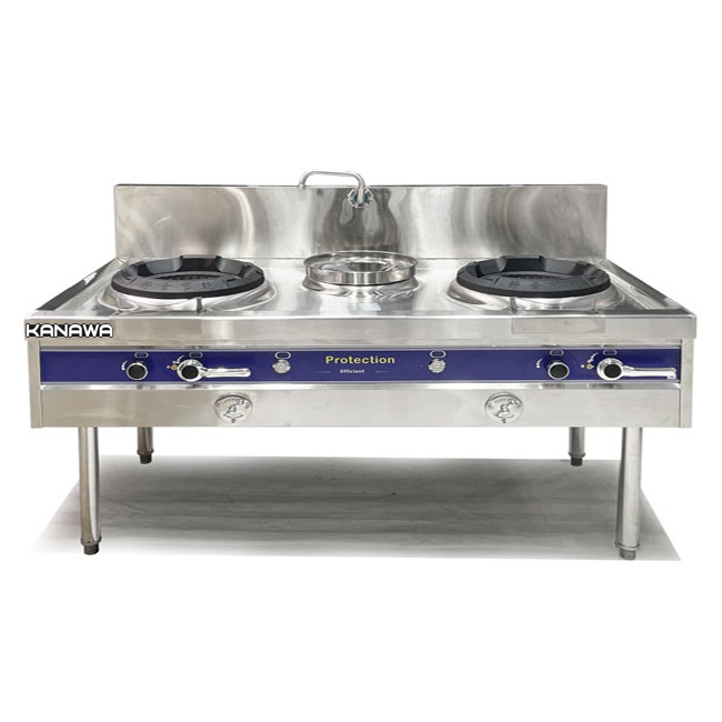 Bếp Á 2 họng gas 1m8 quạt thổi 180W