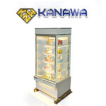 Tủ bánh kem 90cm kính vuông 5 tầng mới TBK5T-0.9V-NR