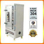 Tủ cơm công nghiệp 8 khay gas không điều khiển