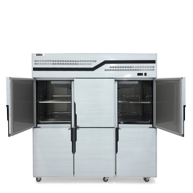 Tủ đông đứng 6 cánh 1400L KW-CFD-60D6F-HB (làm lạnh quạt gió)