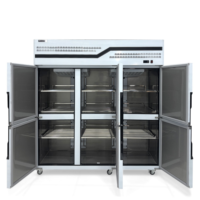 Tủ đông đứng 6 cánh 1400L KW-CFD-60D6F-HB (làm lạnh quạt gió)