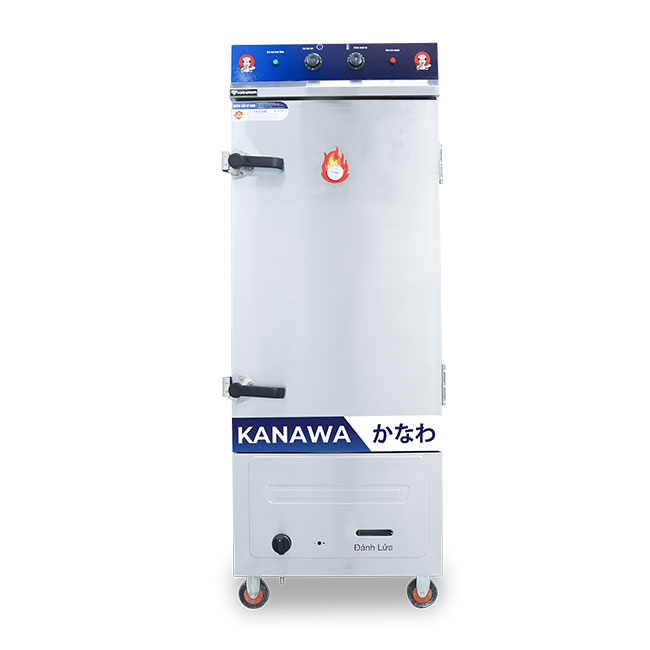 Tủ cơm công nghiệp 12 khay điện gas liền điều khiển TC12DGL-VN