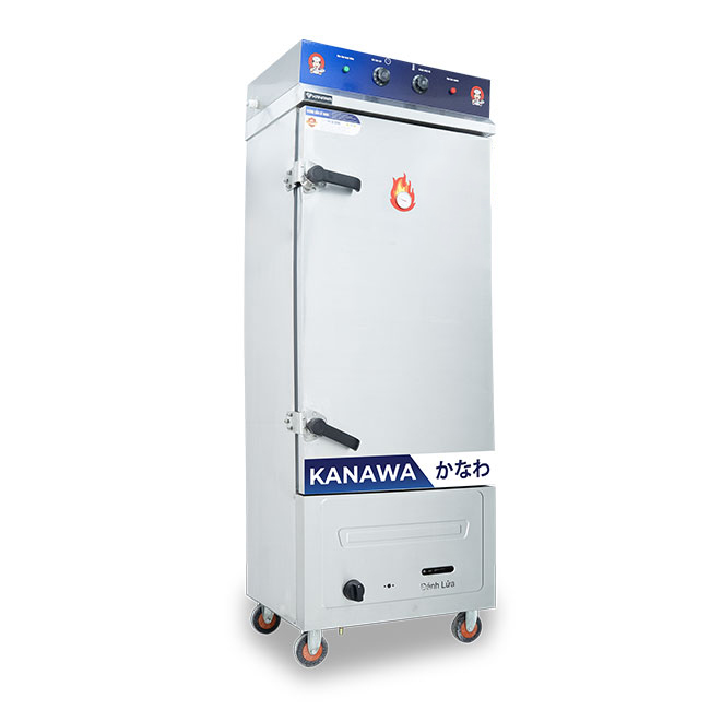 Tủ cơm công nghiệp 12 khay điện gas liền điều khiển TC12DGL-VN