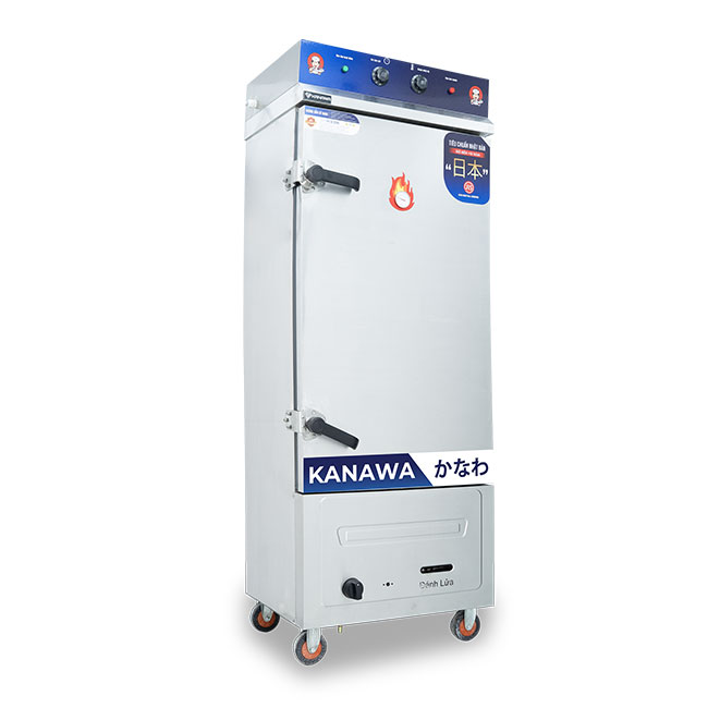 Tủ cơm công nghiệp 12 khay điện gas liền điều khiển