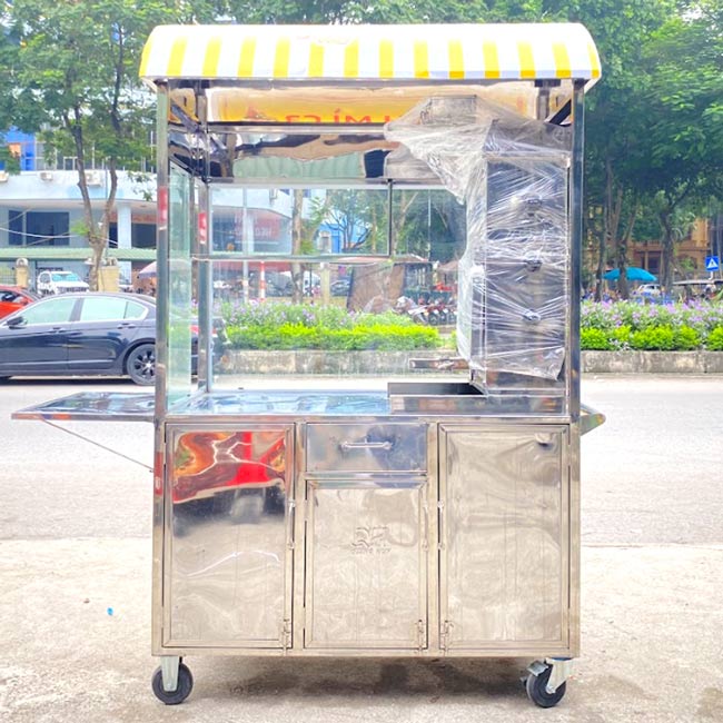 Xe bánh mì C3 mái vòm 1m2