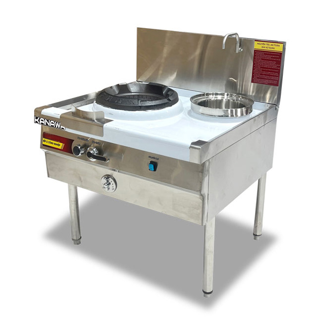 Bếp Á 1 họng công nghiệp dùng gas (có quạt thổi)