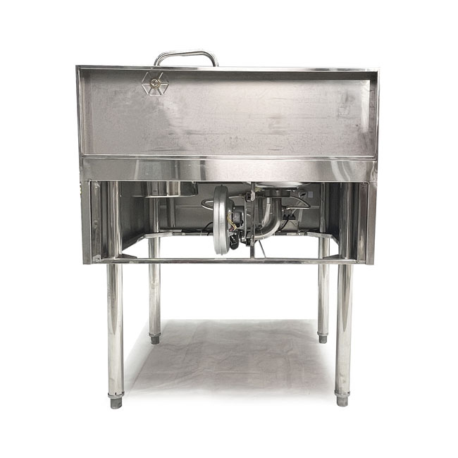 Bếp Á 1 họng gas 88cm quạt thổi 120W