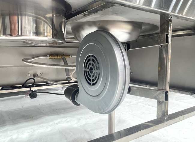 Bếp Á 1 họng tích hợp quạt thổi