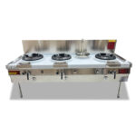 Bếp Á 3 họng công nghiệp dùng gas 2m (có quạt thổi)