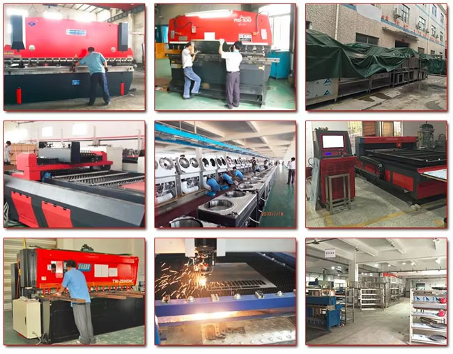 công đoạn sản xuất bếp á công nghiệp