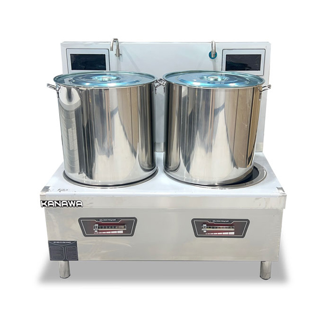 Bếp hầm điện từ đôi