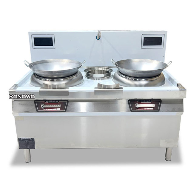 Bếp xào điện 2 họng 1m8 có bầu nước