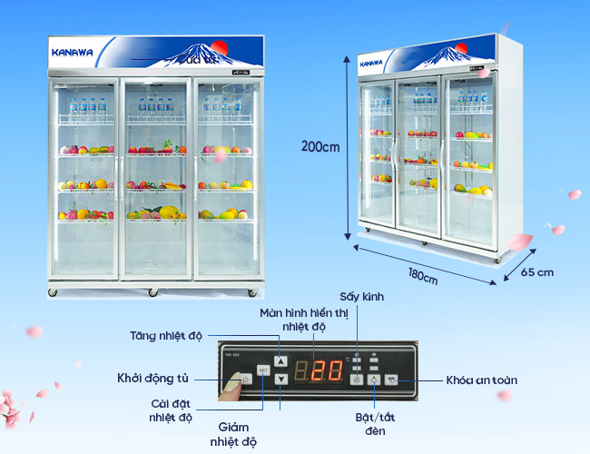 Tủ mát 3 cánh 3CM-1600L