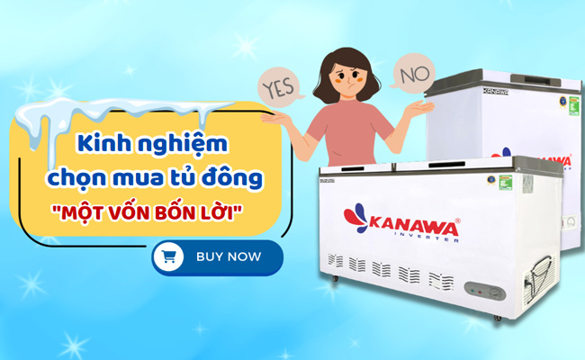 Kinh nghiệm chọn mua tủ đông Chất lượng, Giá tốt, Dịch vụ tốt